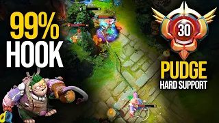 🔥 99% NO ESCAPE HOOK! When Your Hard Support Is A Grandmaster Pudge | Pudge Official