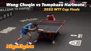 Wang Chuqin 王楚钦 vs Tomokazu Harimoto 張本智和 | 2022 WTT Cup Finals (Ms-Final) [New Angle] HD Highlights