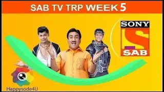 SAB TV TRP List of Week 5  February 2021  SAB TV's Trp List This Week  Which show is No 1