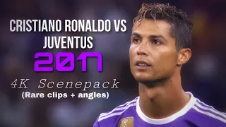 Cristiano Ronaldo vs Juventus | 4K SCENEPACK | (Rare clips + angles)