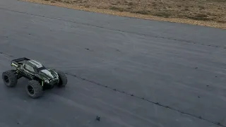 Traxxas x-maxx  pulls  300ft Wheelie