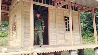 Full video on making wooden house walls, decorating wooden walls | Nông Văn Bình