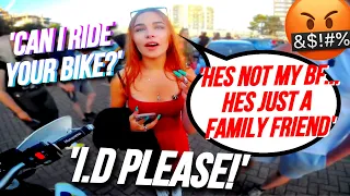 GOING TO A CAR MEET ON A SUPERMOTO... | GIRLS LOVE SUPERMOTOS 😍 #MOTOVLOG