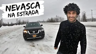 ENCARANDO AS ESTRADAS DO ALASKA NA NEVE