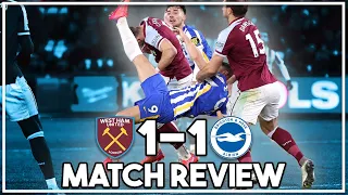 West Ham 1-1 Brighton highlights discussed | Soucek & Maupay goals at London Stadium!