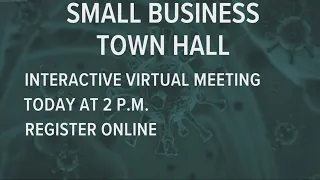 Small businesses to share strategies over virtual town hall