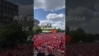 la hinchada de liverpool en Francia