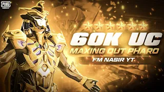 FINALLY PHARO X SUIT IS MAX ON 60,000 UC || FM NASIR YT || PUBG MOBILE