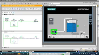 Water tank level logic through PLC and HMI. TIA Portal. #siemens #tiaportal #viralvideo #automation