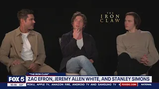 Zac Efron, Jeremy Allen Whie and Stanley Simons talk The Iron Claw