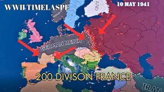 I Give France 200+ Divisions |WWII Hoi4 Timelaspe | VICHY FRANCE??