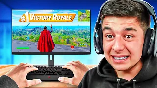 EERSTE KEER Fortnite SPELEN met MUIS & TOETSENBORD! ⌨️