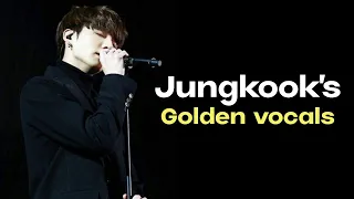 Jungkook's amazing vocals(times jungSHOOK us with his vocals....)