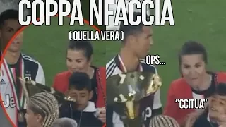 RONALDO SBATTE LA COPPA IN FACCIA A RONALDO JUNIOR