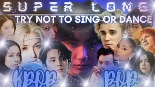 ICONIC KPOP AND POP SONGS [SUPER LONG TRY NOT TO SING OR DANCE] (IMPOSSIBLE)