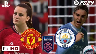 Man United Women vs Man City Women | Women's Super League | EA FC 24 | PS4 | PS5™ Gameplay