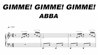 ABBA - Gimme! Gimme! Gimme! Sheet Music