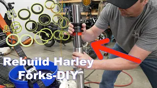 How To Rebuild Forks & Change Seals On A Harley-Davidson Motorcycle