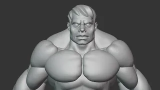 Speedsculpt - Hulk Sculpting tutorial - Blocking Part 4 - Head