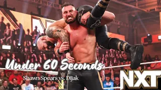 Under 60 Seconds: Shawn Spears vs. Dijak NXT Highlights, March 26, 2024 #nxt #dijak #shawnspears