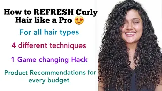 How to Refresh Curly Hair like a Pro | 4 simple methods |  Product recommendations for every budget