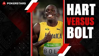 KEVIN HART vs USAIN BOLT ⚡ #PokerStars #HartvsBolt