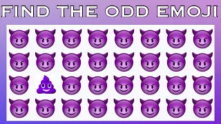 Find The Odd One Out! | Find The Odd Emoji Out | Emoji Quiz | Easy, Medium, Hard