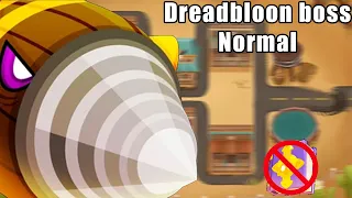 DREADBLOON NORMAL BOSS | NO MONKEY KNOWLEDGE | MIDDLE OF THE ROAD BTD6