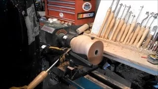 Woodturning - Pin Oak Hollow Form