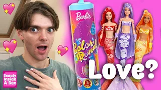 NEW Barbie Color Reveal Mermaid Doll Unboxing Review!