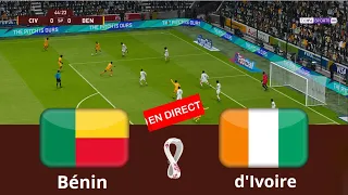 match Côte d'Ivoire vs Bénin en direct match amical match complet Simulation de football Gameplay PC