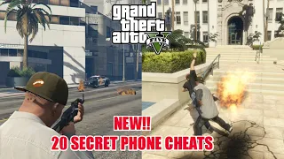 GTA 5 - 20 Secret Phone Cheats 2021 (PC, PS3, PS4, XBOX ONE, XBOX 360)