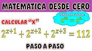 Ecuaciones Exponenciales con bases iguales | Ejemplo 1