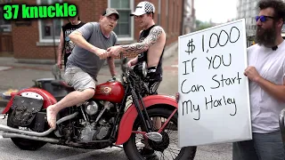 $1,000 if you Can Start My Harley Davidson Motorcycle