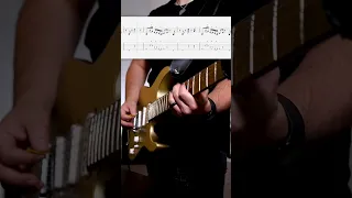 "Carry on Wayward Son" Solo Tutorial with Tabs 🔥 #shorts