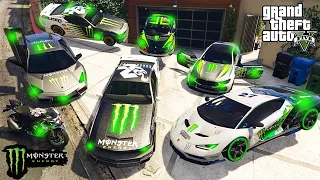 GTA 5 ✪ Stealing MONSTER cars with Franklin ✪ (Real Life Cars #124)