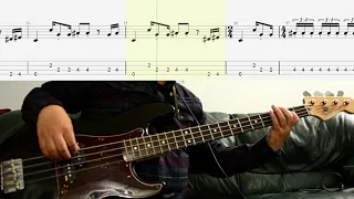 No Doubt - Underneath It All(bass cover with tabs and musical notation)