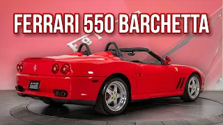 Ferrari 550 Barchetta Roadster V12 6-speed Pininfarina w/only 8,617 Miles  -  FOR SALE  -  #137553