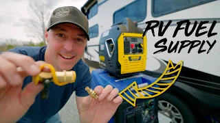 RV Quick Disconnect Modification For RV Propane Generator.