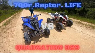 Stock Raptor 700R VS Raptor 700R with Full System Monster Exhaust, FCI Intake, & PCV! INSANE!!!