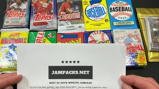 BEST OF BOTH WORLDS JAMPACK BASEBALL CARD BOX - March 2024