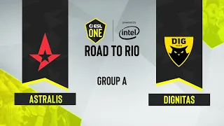CS:GO - Astralis vs. Dignitas [Train] Map 1 - ESL One Road to Rio - Group A - EU