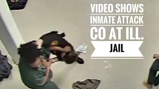 Video shows inmate attack CO at Ill. jail