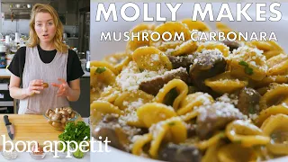 Molly Makes Mushroom Carbonara | From the Test Kitchen | Bon Appétit