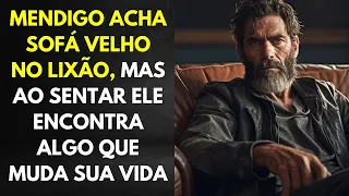 Mendigo Acha Sofá Velho No Lixão, Mas Ao Sentar ele Encontra Algo que Muda Sua Vida