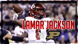 Lamar Jackson Highlights vs Purdue // 30/46 485 Total Yards, 2 TDs // 9.02.17