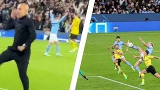 Pep Guardiola crazy reaction on  Haaland's goal