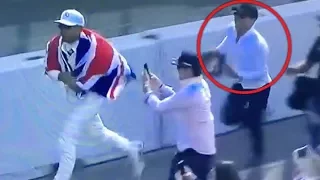 Lewis Hamilton fan chases F1 driver for selfie – but it ends TERRIBLY