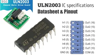 What Is ULN2003 IC? ULN2003A Datasheet & Specifications / ULN2003 Motor Driver