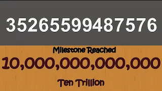 1 To 1 Decillion (A Billion Trillion Trillion)